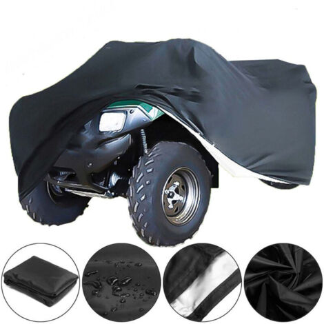 Housse de Protection pour Quad/VTT 210D – Imperméable, Anti-UV, Anti-Poussière – Résistante au Vent et à la Déchirure – Compatible Quads Universels (140×66×91 cm)