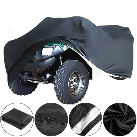 Housse de Protection pour Quad/VTT 210D – Imperméable, Anti-UV, Anti-Poussière – Résistante au Vent et à la Déchirure – Compatible Quads Universels (170×61×117 cm)