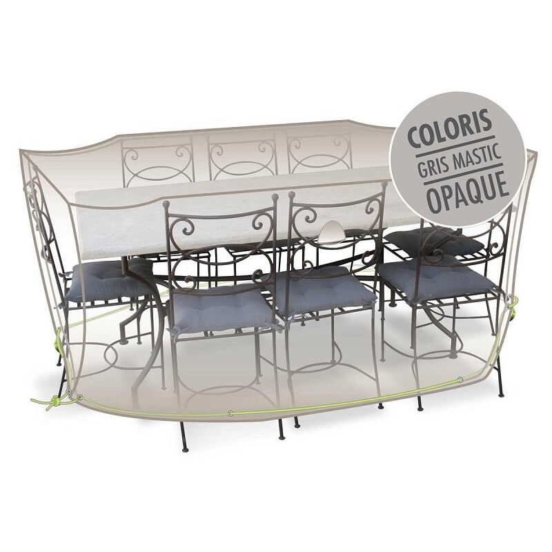 Housse de protection pour ensemble table + chaises Cover Line Jardiline - 290 x 130 x 70 cm