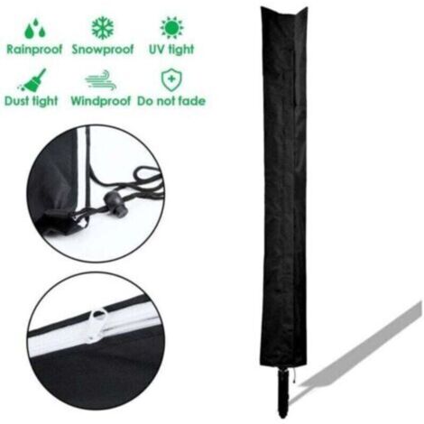 Housse de protection pour sèche-linge rotatif 210D 168x28cm Séchoir parapluie Housse de protection de rechange-Crezuo
