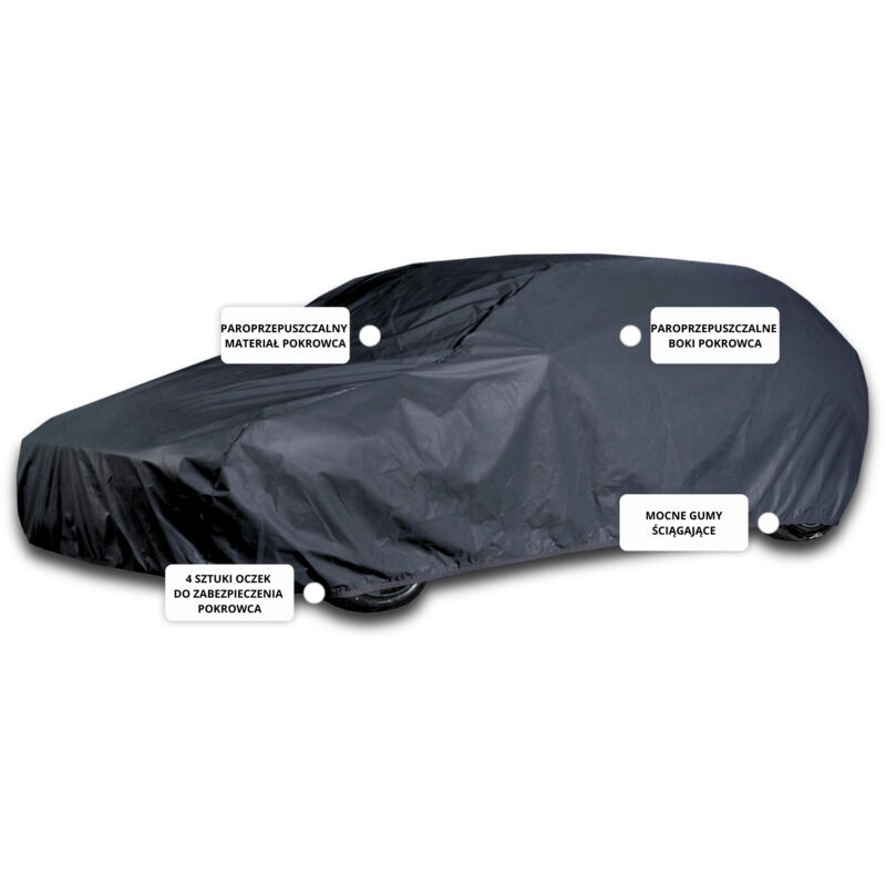 Housse de protection pour SUV/Minivan L2 480-505 Auto Tarpaulin Classic Black