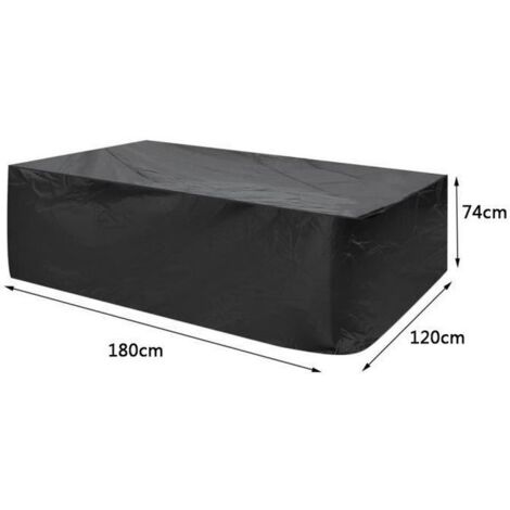 Housse de protection pour table de jardin étanche E-thinker en bâche polyester - 180x120x74cm
