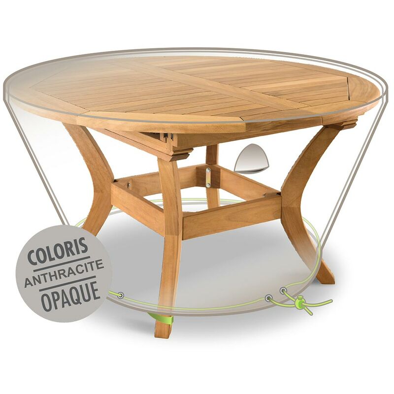 Jardiline - Housse de protection Cover Air pour table de jardin ronde - ø 120 x 50 cm
