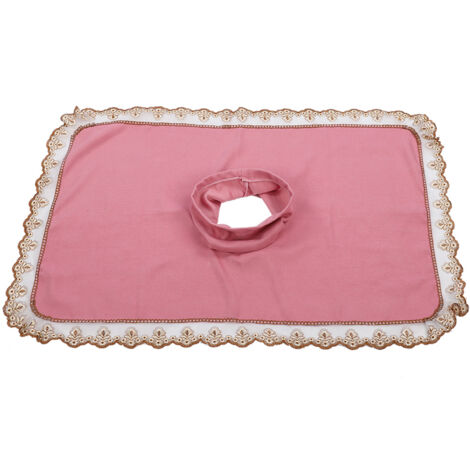 Housse de Protection pour Table de Massage avec Ouverture pour le Visage - Rose
