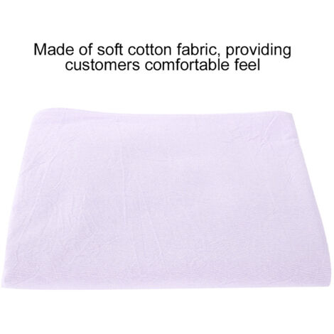 Housse de Protection pour Table de Massage en Coton Lavande avec Ouverture Visage