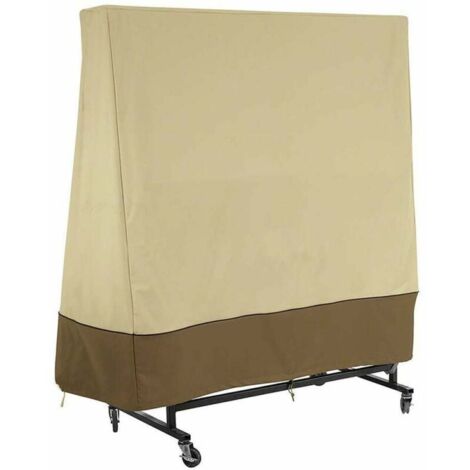 Housse de protection pour table de ping-pong extérieure 165 x 70 x 185 cm imperméable et anti-UV avec cordon de serrage