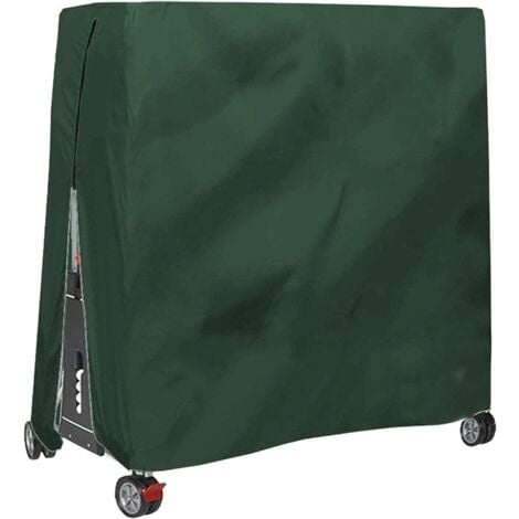 Housse de protection pour table de ping-pong, imperméable, coupe-vent, résistante aux UV, tissu Oxford durable, housse de protection pour table de ping-pong avec fermeture éclair et cordon réglable
