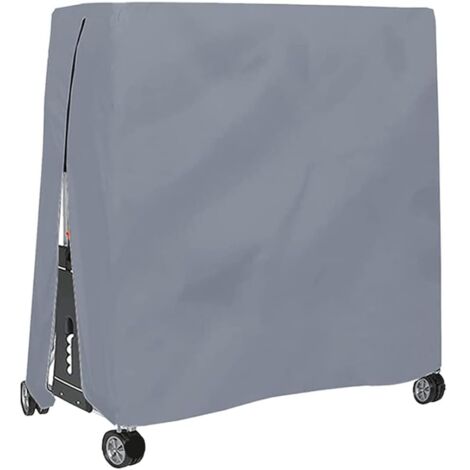 Housse de protection pour table de ping-pong, imperméable et pliable, anti-poussière, grise, 165 x 70 x 185 cm