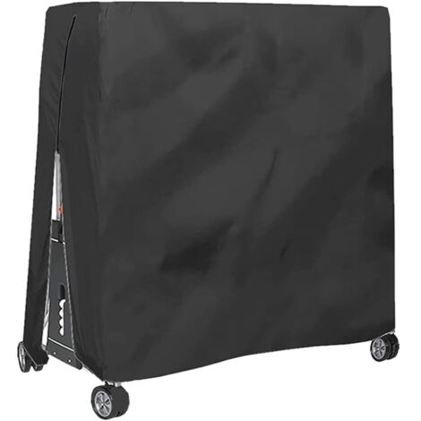 Housse de protection pour table de ping-pong, imperméable et pliable, anti-poussière, noire, 165 x 70 x 185 cm