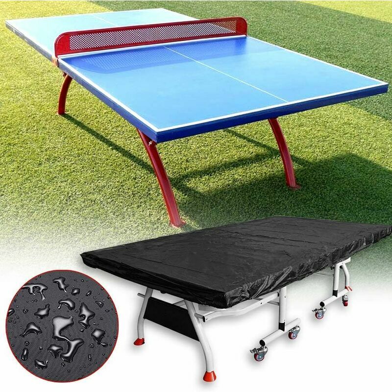 Tigrezy - Housse de protection pour table de ping-pong imperméable et respirante en polyester Oxford - Résistante à l'eau et aux uv - 280 x 150 cm