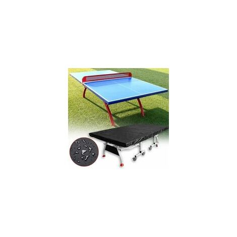 Housse de protection pour table de ping-pong imperméable et respirante en polyester Oxford - Résistante à l'eau et aux UV - 280 x 150 cm - étanche à la poussière