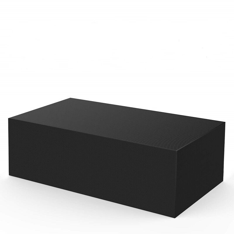 Housse de protection pour table et chaise de jardin, tissu Oxford 210D, anti-poussière, imperméable, résistant aux uv, noir 242162100 cm