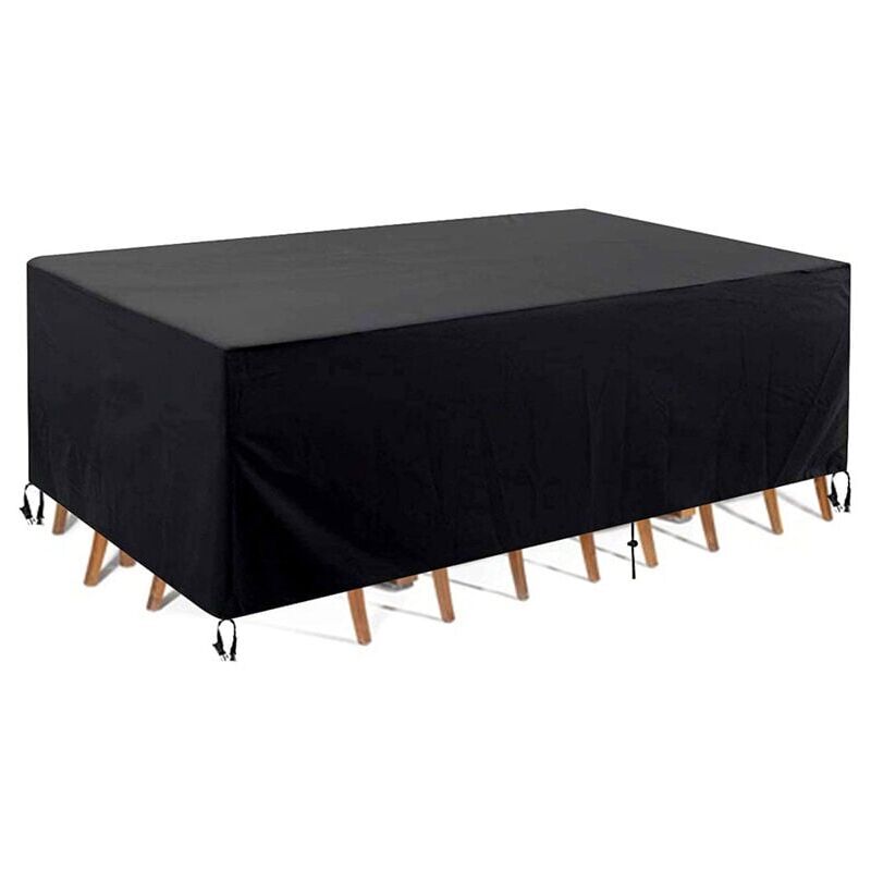 Gabrielle Housse Salon de Jardin,Housse de Table Jardin Rectangulaire,Couverture de Protection Meubles Bâche Salon de Jardin Imperméable Anti-UV,420D