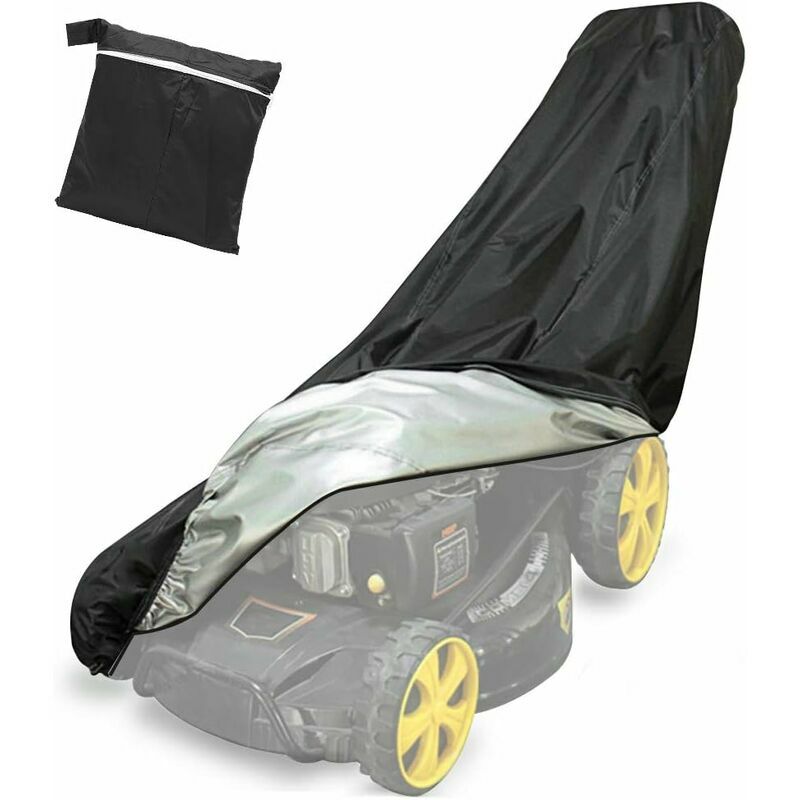 Housse de protection pour tondeuse à Gazon Etanche pour Extérieur Jardin Pelouse avec Sac de Stockage 193x63.5x112CM