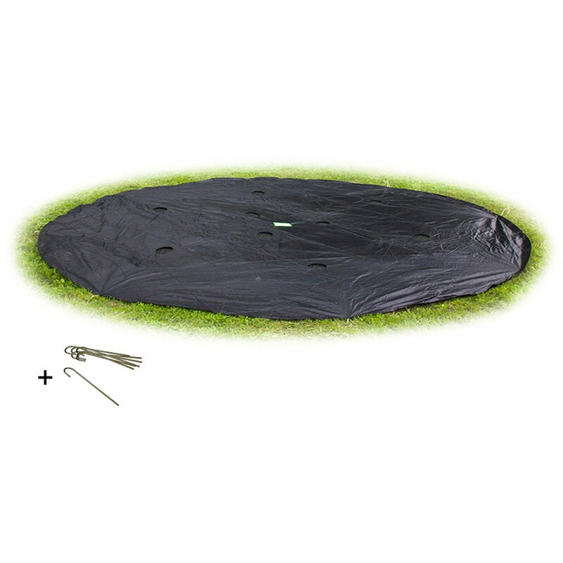 Housse de protection pour trampoline enterré niveau sol exit ø427cm