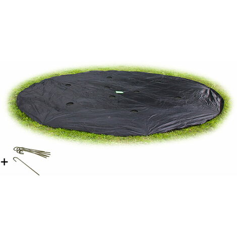 Housse de protection pour trampoline enterré niveau sol EXIT ø305cm