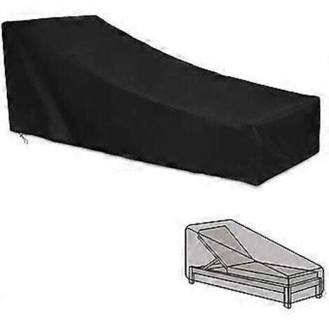 Housse de protection pour transat de jardin SZTXJ, imperméable et coupe-vent, 200 x 40 x 85 cm, anti-UV et anti-poussière, en tissu Oxford.