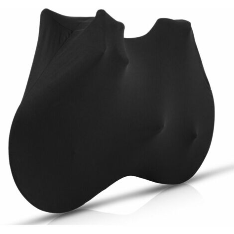 Housse de protection pour vélo VTT Route Vélo Anti-poussière Housse de cadre de roue Sac de rangement anti-rayures pour vélo (Noir)