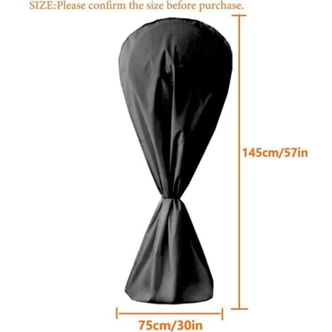 Housse de protection pour ventilateur électrique, imperméable, anti-poussière et anti-humidité, noire