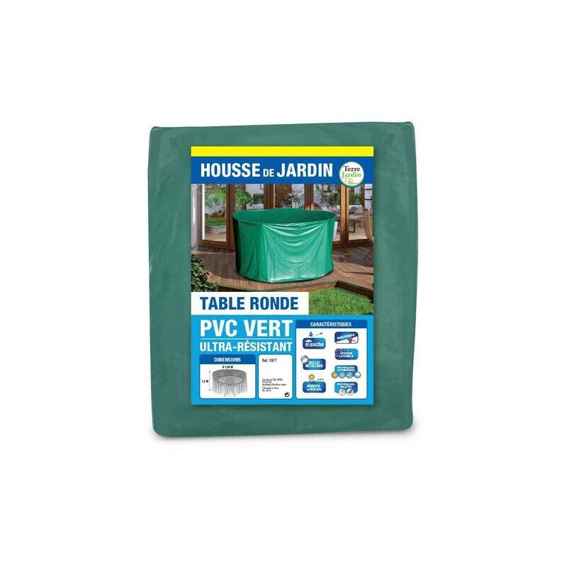Ronde Jardin Protection Housse Pvc Cm 184 Vert De Table GUpSMVqz