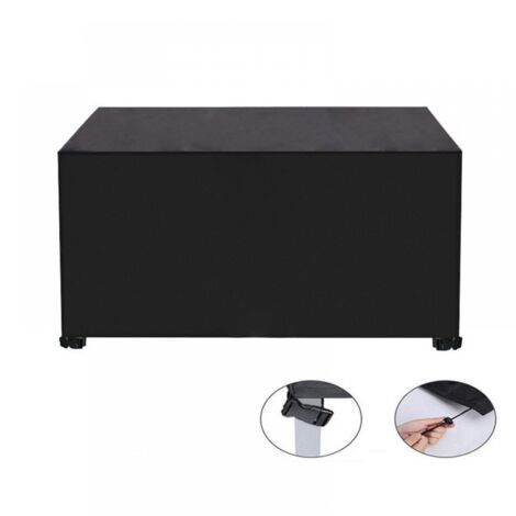 Housse de protection rectangulaire pour mobilier de jardin, imperméable et résistante aux UV, tissu Oxford 420D, noir, 170 x 94 x 70 cm