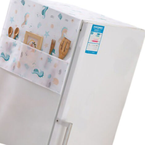 Housse de protection réfrigérateur PEVA anti-poussière et imperméable 130x55cm