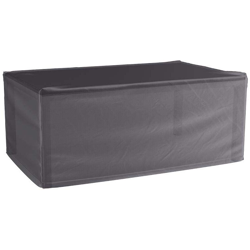 Housse de protection respirante pour table de jardin Pour table 160x100xH70 cm - Noir mat