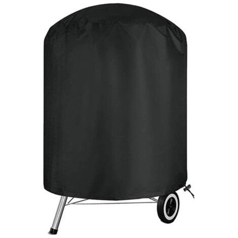 Housse de protection ronde pour barbecue extérieur, 58 cm diamètre x 77 cm hauteur, étanche et résistante aux UV, tissu Oxford robuste pour couverture durable de fumoir.
