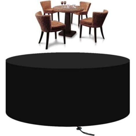 Housse de protection ronde pour meubles de jardin – TRIMEC – Oxford 210D résistant, dimensions 128 x 71 cm