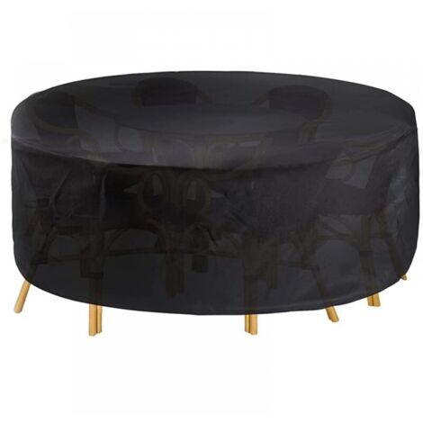 Housse de protection ronde pour table de jardin, 120 x 75 cm, imperméable, pour meubles de jardin