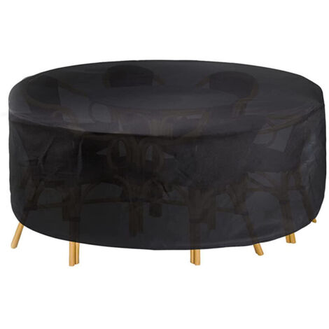Housse de protection ronde pour table de jardin – imperméable, résistante aux UV, 150 cm – idéale salon extérieur et meubles d’extérieur