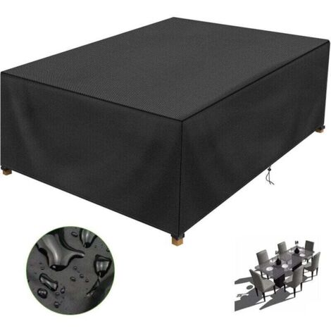 Housse De Protection Salon De Jardin 150x90x75cm, XU, Résistant à l'eau Robuste Tissu Oxford 210D Housse Protection Table De Jardin Exterieur, Résistance au Vent, Anti-UV - KZQ