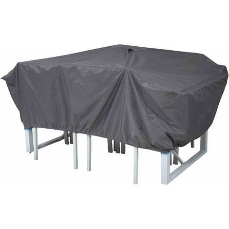 Housse de protection table de jardin 180 x 110 cm Cov'Up - Gris