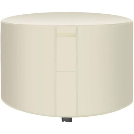 Housse de Protection Table de Jardin Housse de Salon de Jardin Exterieur Housse de Table de Jardin Imperméable Bâche de Protection ，12075cm，beige