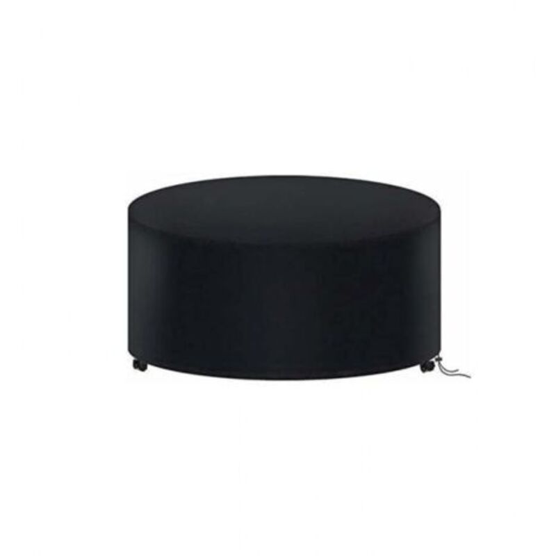 Housse de Protection Table Ronde de Jardin 180 X 90CM, Housse Salon de Jardin Imperméable, 210D Oxford Bache Protection Table Exterieur Ronde