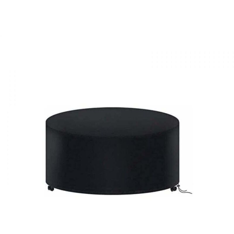 Housse de Protection Table Ronde de Jardin 180 X 90CM, Housse Salon de Jardin Imperméable, 210D Oxford Bache Protection Table Exterieur Ronde