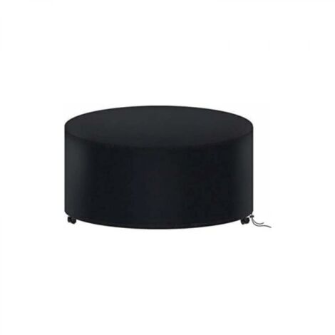 Housse de Protection Table Ronde de Jardin 180 X 90CM, Housse Salon de Jardin Imperméable, 210D Oxford Bache Protection Table Exterieur Ronde