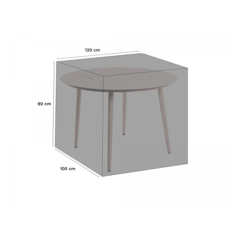 Housse de protection pour table de jardin ronde ø205cm - Conforama