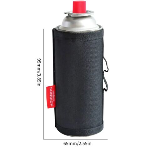 Housse de protection ultralégère camouflage pour bouteille de gaz de camping 450/230 g, tailles S/M/L, compatible avec les réchauds à gaz portables d'extérieur.