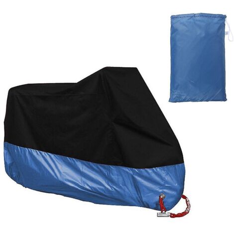 Housse de protection universelle pour moto, quad et scooter, imperméable, anti-poussière et anti-UV - Taille XL (noir et rouge)