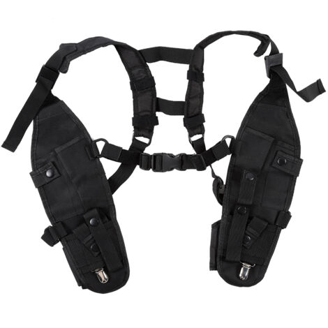 Housse de protection universelle pour talkie-walkie en nylon, avec sangle d'épaule réglable et design de sauvetage