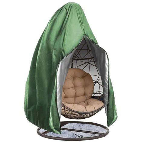 Housse de protection verte pour fauteuil suspendu de terrasse, imperméable et anti-poussière, 115 x 190 cm