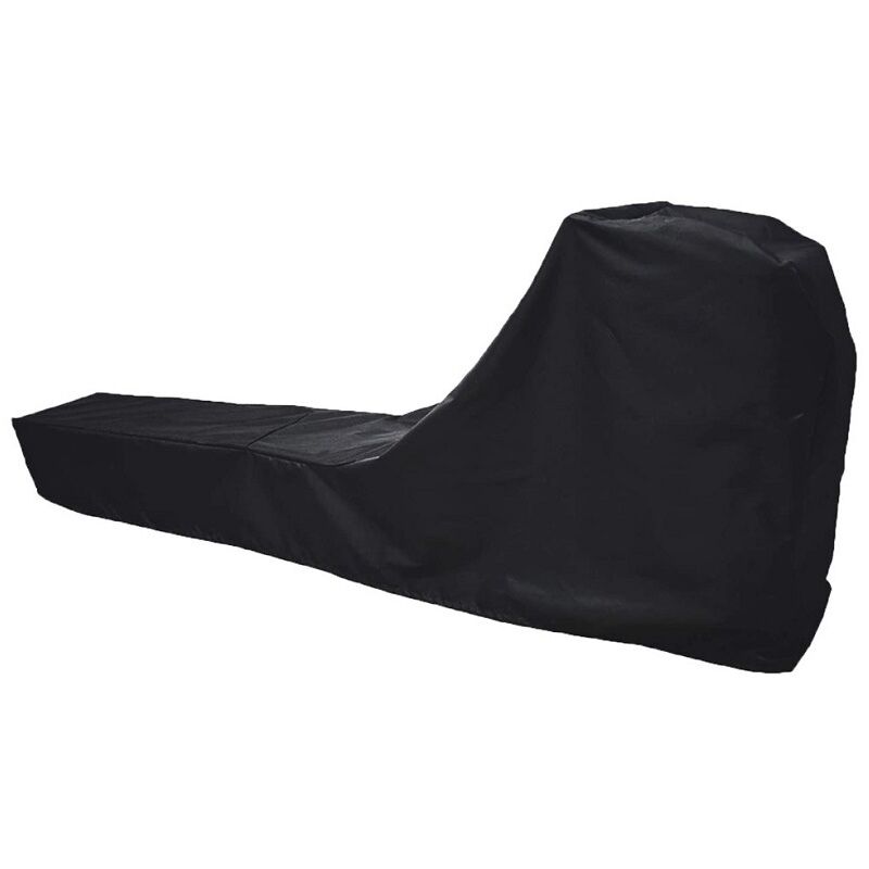 Housse de rameur Tissu Oxford 210D, housse de protection anti-poussière pour équipement de fitness, noir