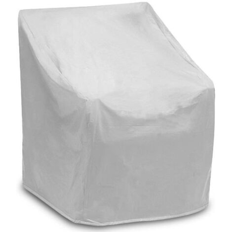 Housse de rangement empilable pour chaises, protection imperméable et anti-poussière pour meubles de jardin et terrasse, gris 7079