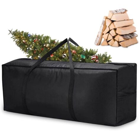 COAVAS Housse de rangement imperméable en tissu Oxford 210 D, sac à main avec poignée, imperméable, anti-poussière, protection UV, meubles de jardin d'extérieur, coussins, draps et oreillers 120 × 37 × 54 cm