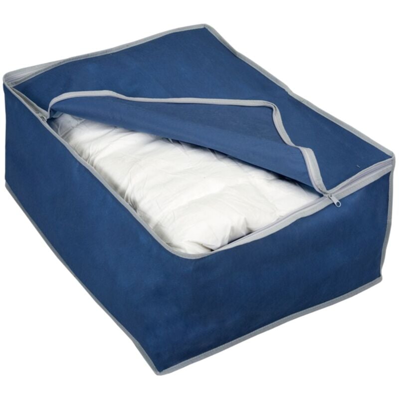 Housse de rangement Metaltex 60x46x26 cm Bleu/Zip