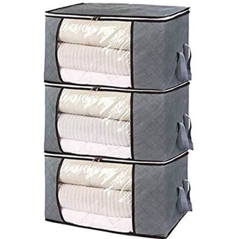 Housse de Rangement sous Vide Taille XXL Blanc Life Lot de 3 Housse de Rangement sous Vide Grande Capacité Sacs s