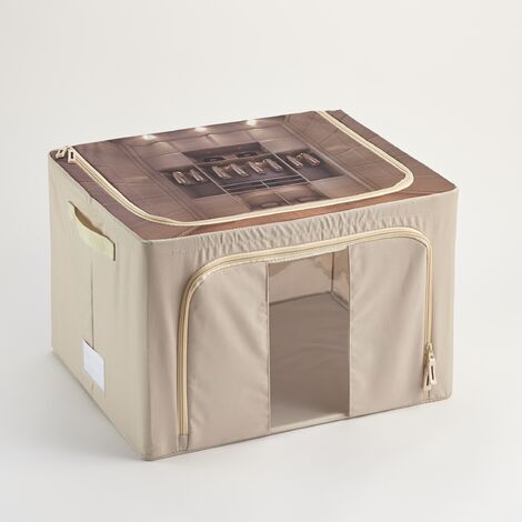 Housse de Rangement Tissu 23 litres beige