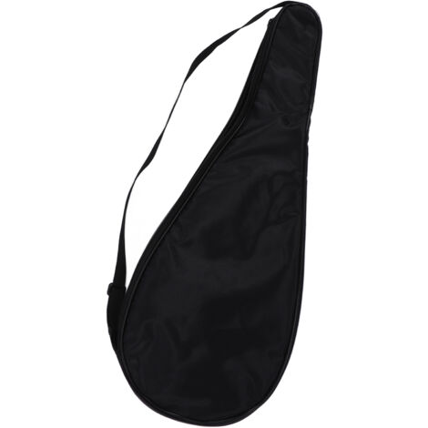 Housse de Raquette de Squash Léger avec Sangle d'Épaule Réglable et Protection Matelassée Noir