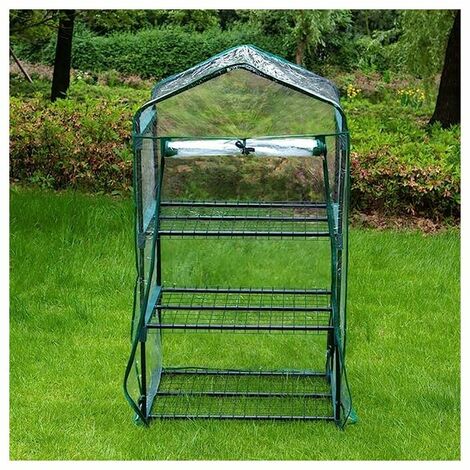 Housse de rechange étanche en PVC pour serre à 3 étages Transparent 69 x 49 x 126 cm (housse uniquement)